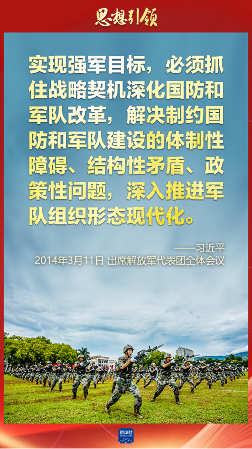 思想引領(lǐng)｜兩會(huì)上，習(xí)主席這樣談強(qiáng)軍之路