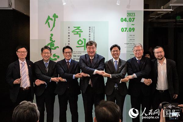 第十四屆光州雙年展中國館開幕式7日在韓國光州隱巖美術館舉行。人民網記者 馬菲攝
