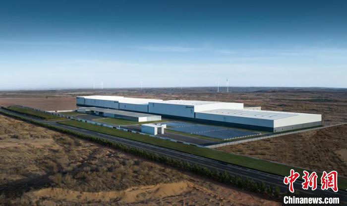 圖為鄂爾多斯零碳產(chǎn)業(yè)園(資料圖)?！堅﹫D