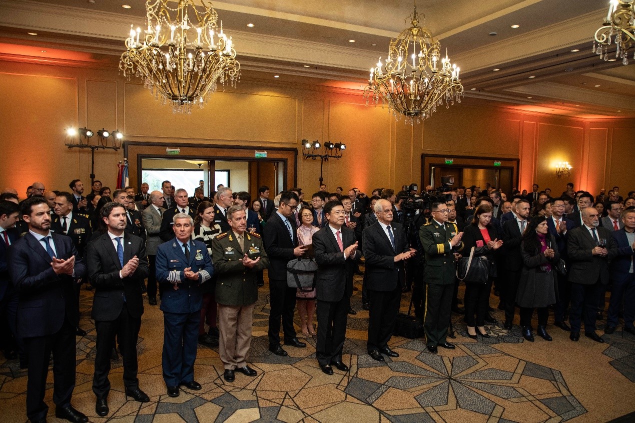 招待會現(xiàn)場氣氛熱烈友好。中國駐阿根廷大使館供圖