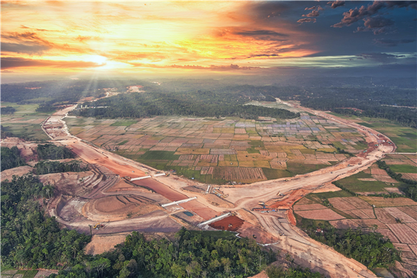 印尼萬丹高速公路項目全景。 中建路橋集團供圖