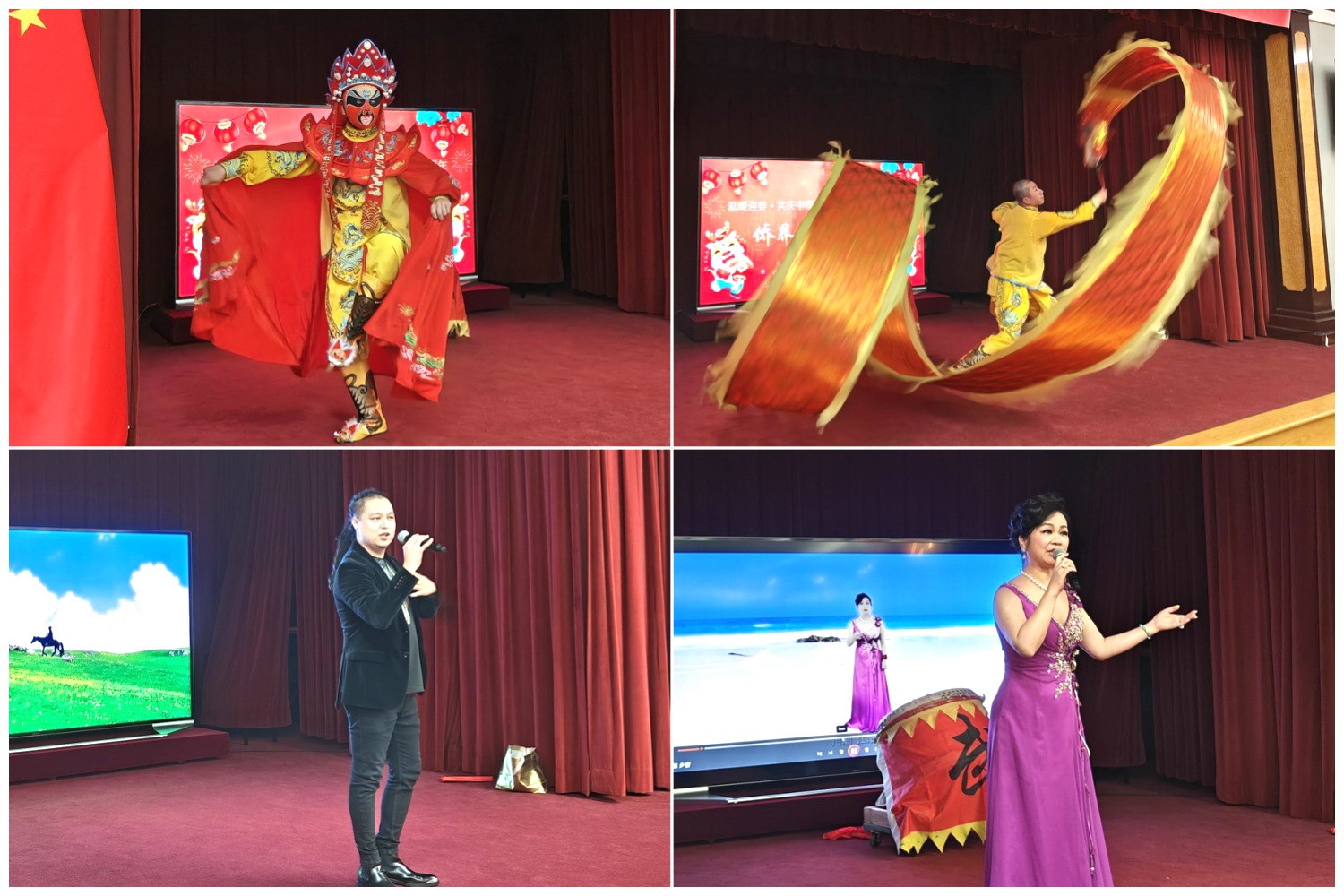 當地僑界知名演員獻上精彩演出。主辦方供圖