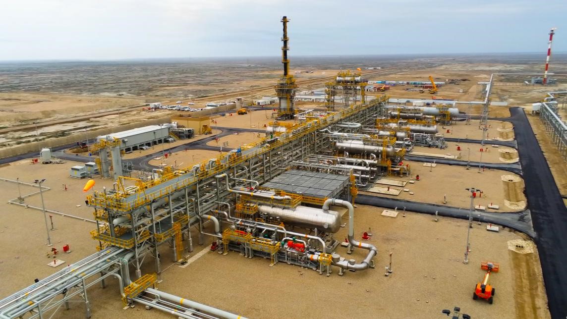 圖為西古爾納-1油田項目一景。中國石油（伊拉克）西古爾納公司供圖。