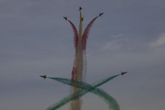 飛行表演現(xiàn)場。王曉東 攝