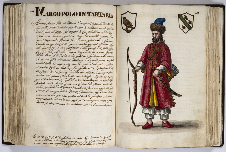 “馬可·波羅的世界”展覽的部分展品。威尼斯市立博物館基金會(huì)供圖