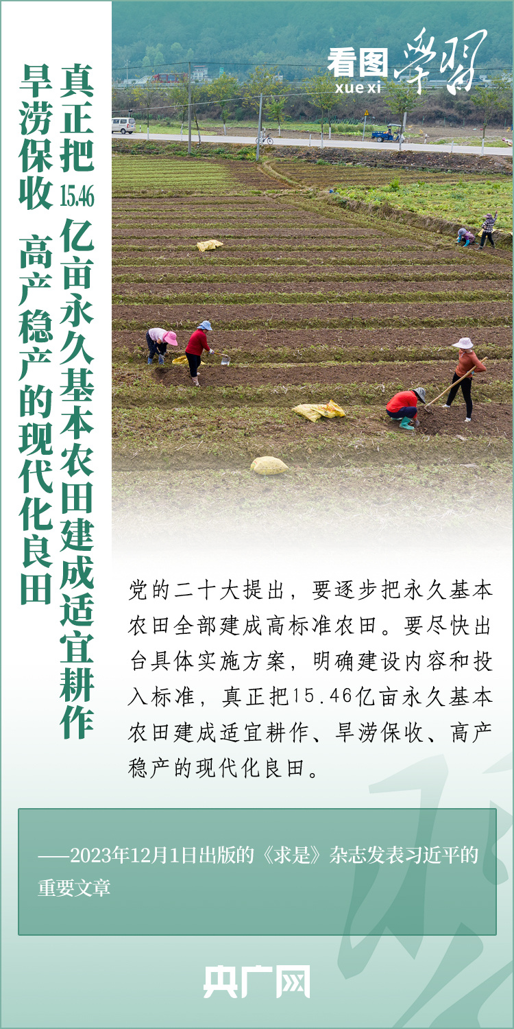 看圖學習丨推廣良田、良種、良法、良機 給農(nóng)業(yè)現(xiàn)代化插上科技的翅膀
