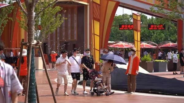 試運行中的淮安方特。受訪方供圖