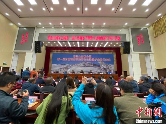 圖為祁連山國家公園第一屆自然觀察節(jié)開幕式現(xiàn)場?！±罱瓕帯z 　　