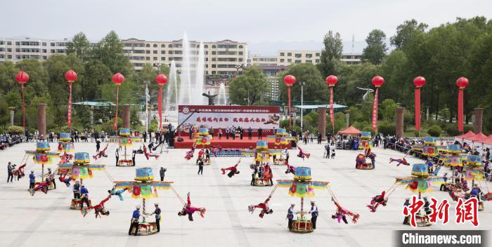 圖為青海省海東市非遺展示。(資料圖) 海東市文體旅游廣電局 供圖