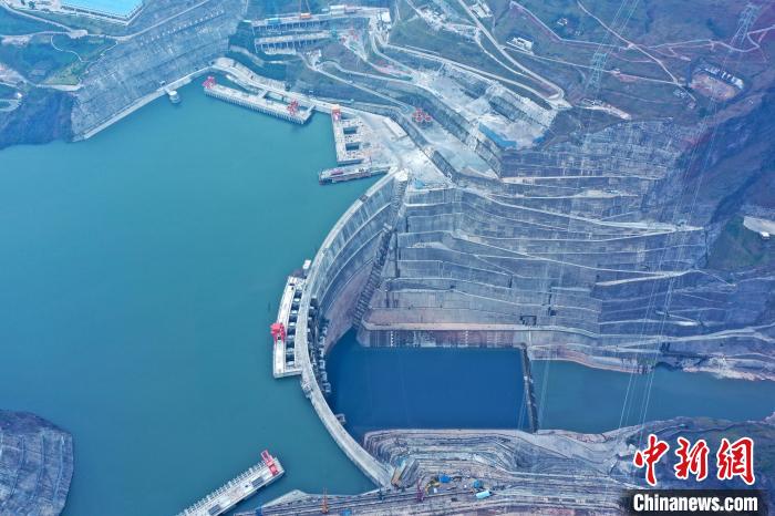 圖為白鶴灘水電站。　水電四局供圖