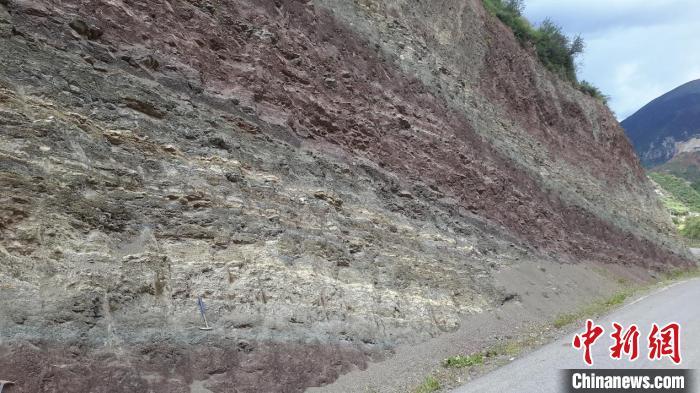 青藏高原東部始新世熱魯盆地的湖相沉積。　中科院青藏高原所 供圖