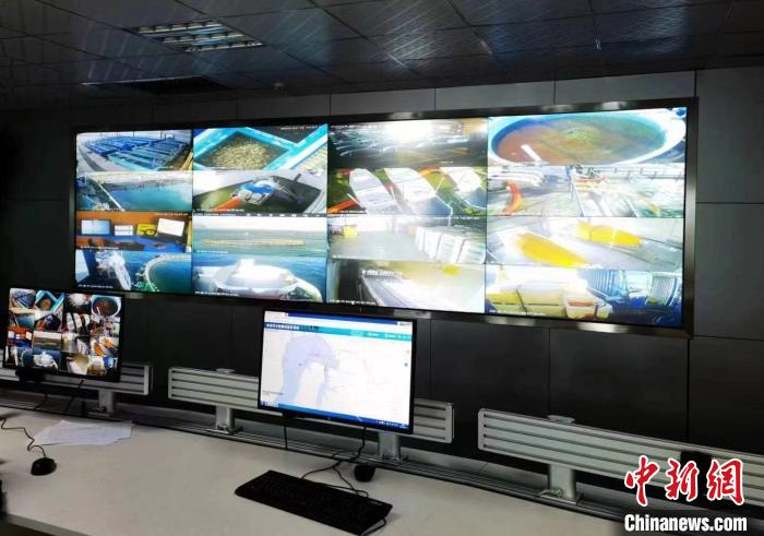 資料圖為生產(chǎn)平臺實(shí)時監(jiān)控視頻實(shí)現(xiàn)高速率、低時延回傳?！∏嗪Ｒ苿雍Ｄ戏止竟﹫D