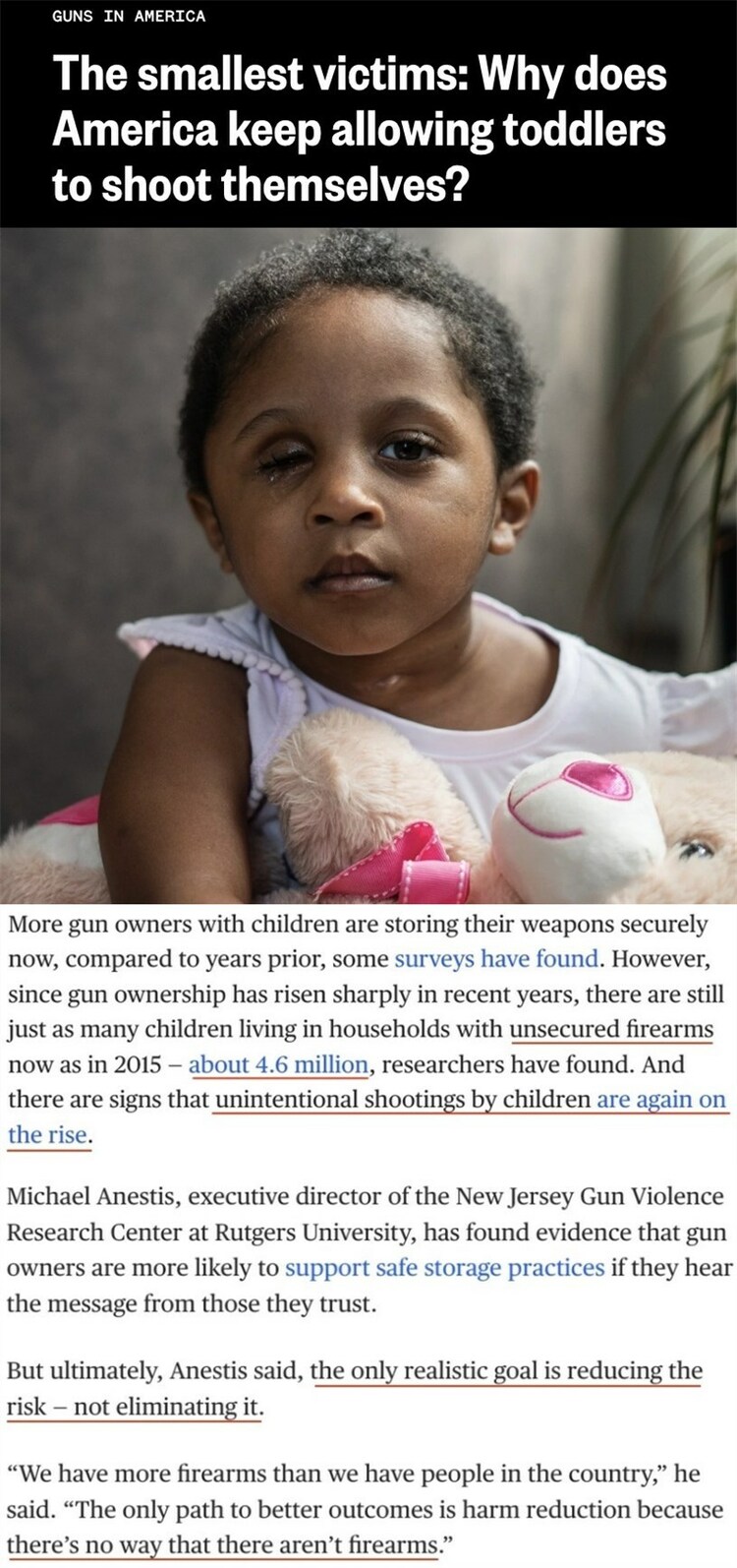 槍支暴力:美國(guó)無(wú)法克服的“公共衛(wèi)生危機(jī)”