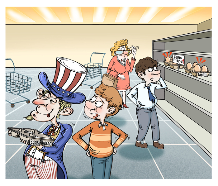 漫畫作者：譚希光（人民網(wǎng)版權(quán)圖片，未經(jīng)授權(quán)請勿轉(zhuǎn)載。）