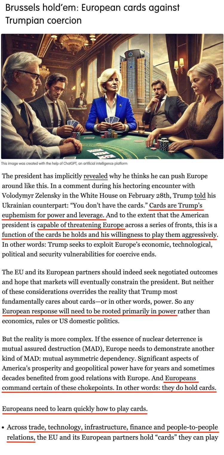 深觀察丨“只要團(tuán)結(jié)，歐盟反制美國的王牌很多”