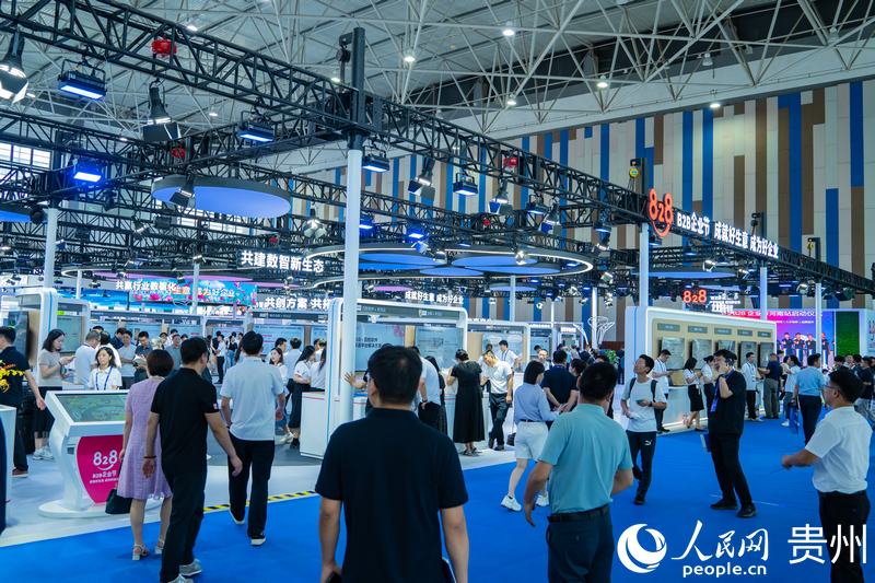 2、2024數(shù)博會共吸引400余家展商參展。人民網(wǎng) 陽茜攝.jpg