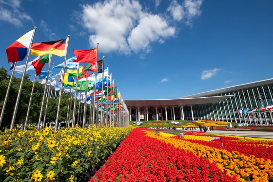 第七屆中國國際進(jìn)口博覽會會場。人民網(wǎng)記者 翁奇羽攝