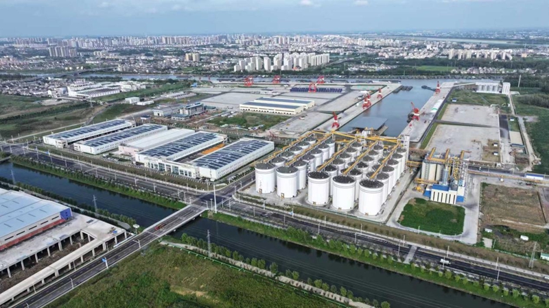 航拍黃碼港產(chǎn)業(yè)園。蔣童攝