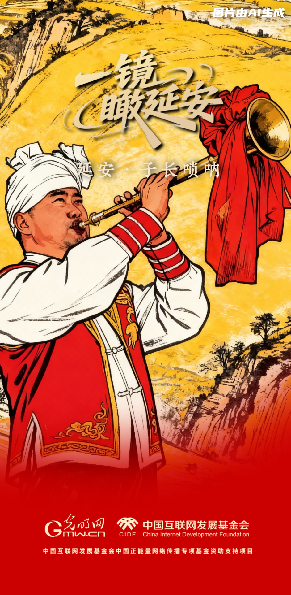 【一鏡瞰延安·AI海報】跟著這些非遺文化，感受老區(qū)風土人情