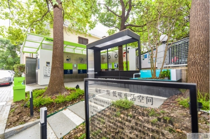 上海市瑞虹二期小區(qū)的低碳生活空間。本報記者 邢千里攝