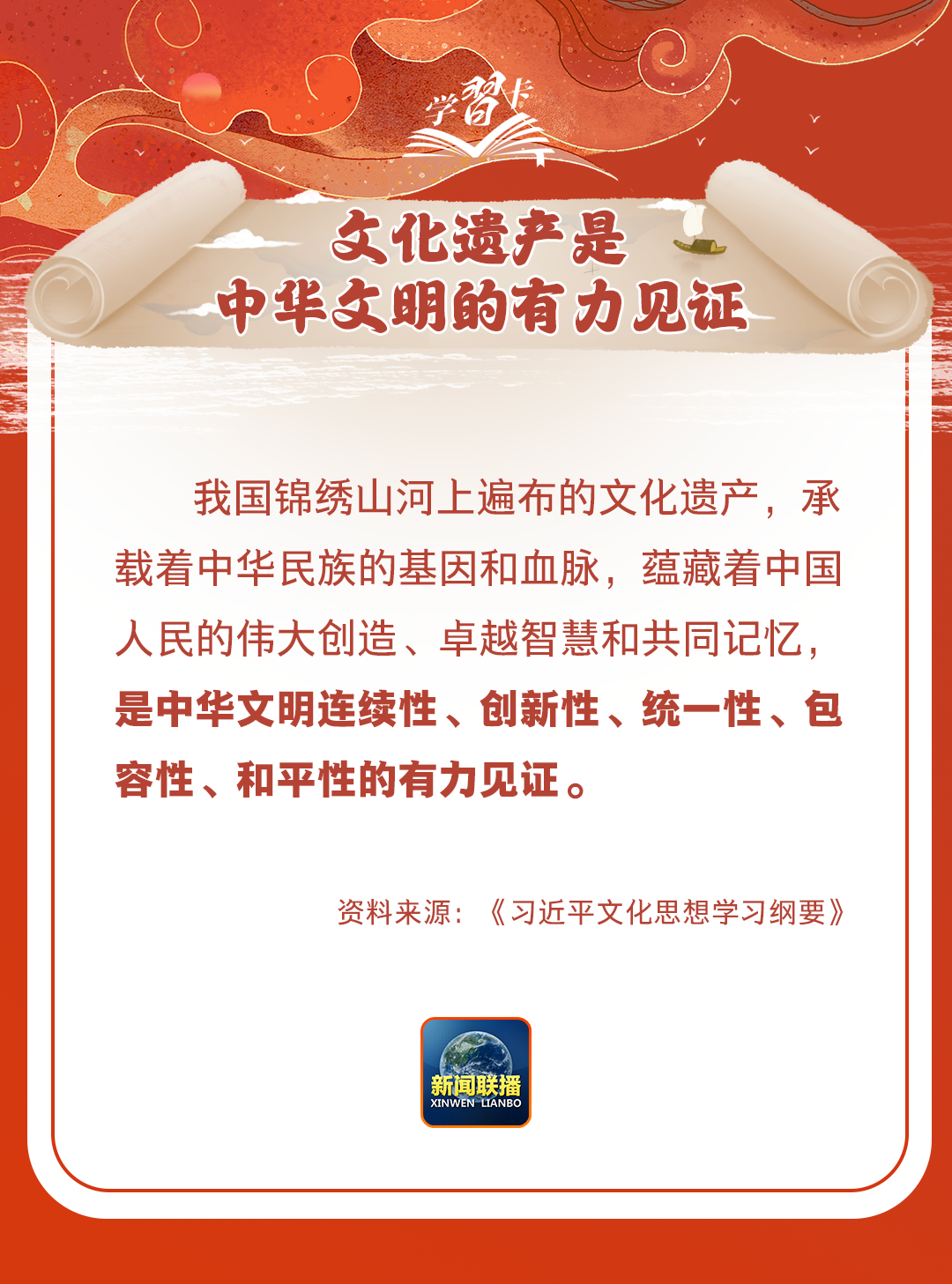 學(xué)習(xí)卡丨守護(hù)好中華民族的文化瑰寶！