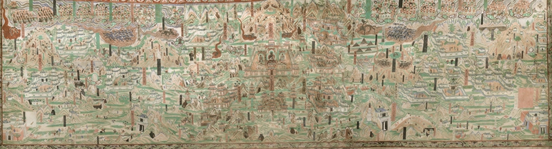 莫高窟第61窟五臺山圖。