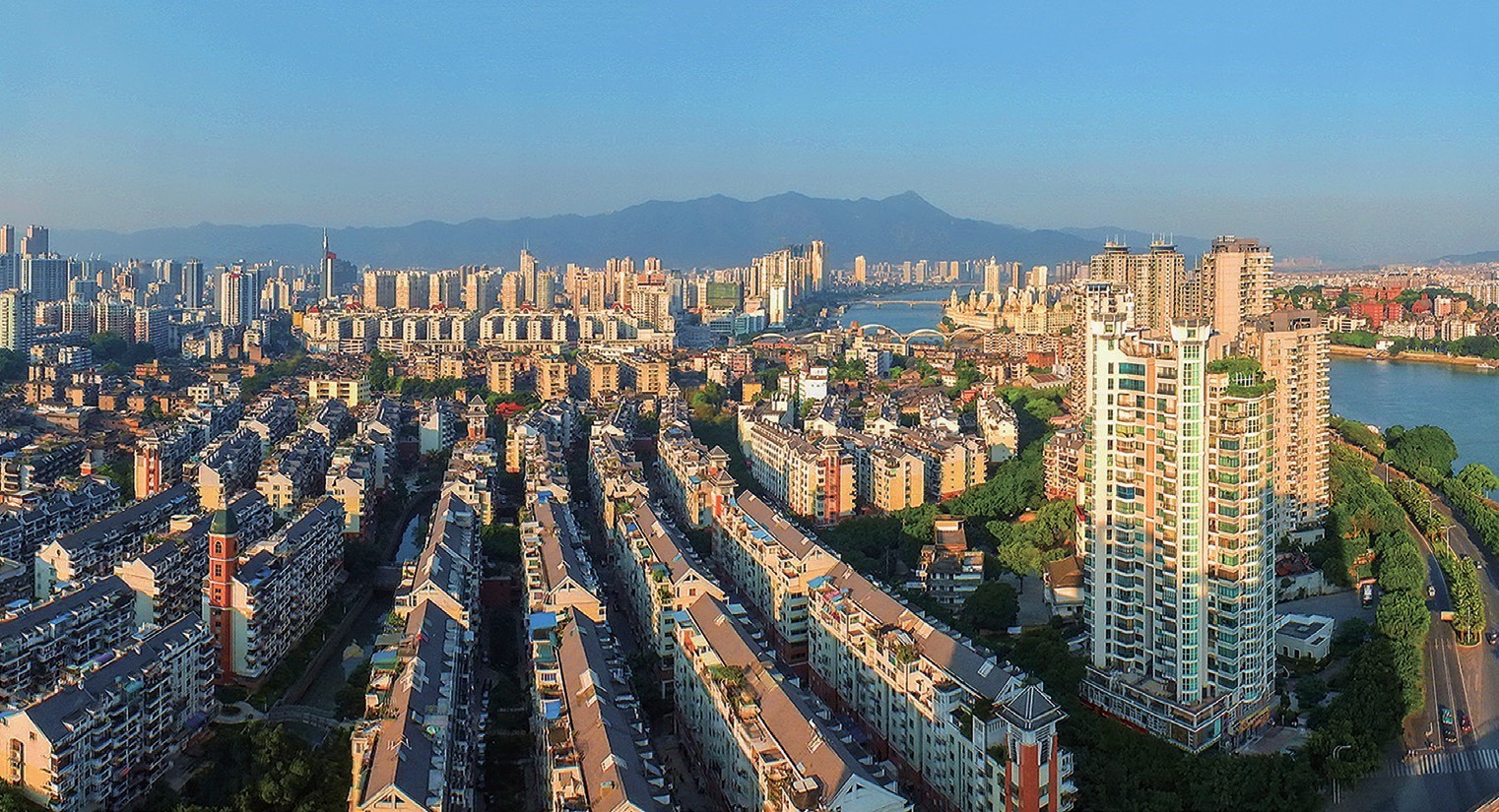 2018年，福州市臺江區(qū)蒼霞新城，高樓拔地而起，舊貌換新顏。