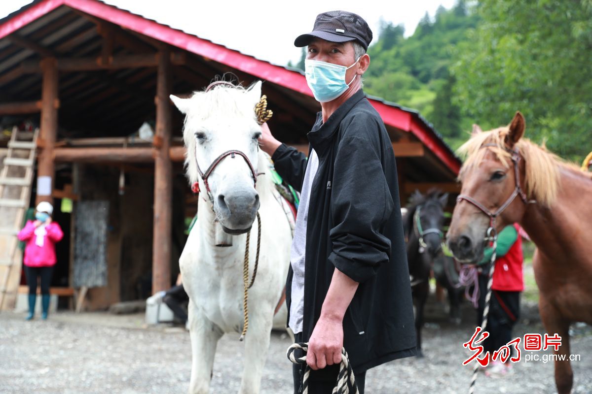 四川九寨溝:生態(tài)旅游漸熱