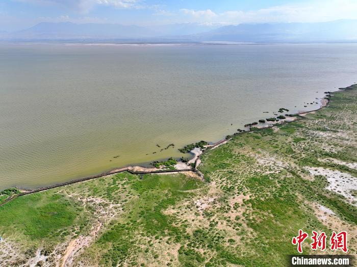 圖為航拍都蘭湖國家濕地公園?！∑钤鲚?攝