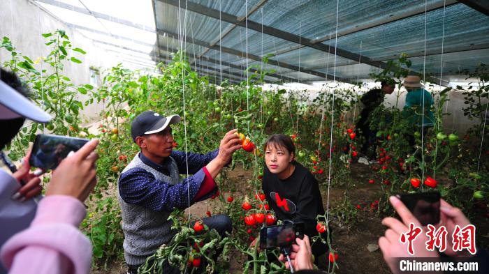 圖為群培(左)為青年職工進(jìn)行技術(shù)指導(dǎo)?！垈?攝