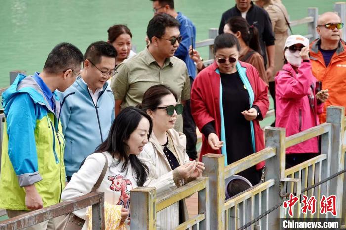 全國(guó)新的社會(huì)階層人士服務(wù)團(tuán)考察林芝巴河鎮(zhèn)生態(tài)保護(hù)項(xiàng)目?！∧岈?shù)┰龉﹫D