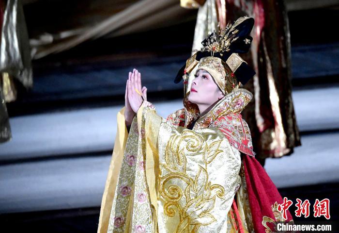 3月17日，西藏拉薩，《文成公主》大型史詩劇演出現(xiàn)場(chǎng)。　李林 攝