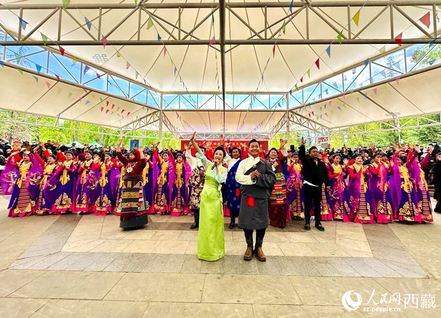 演出活動(dòng)結(jié)束。人民網(wǎng) 次仁羅布攝