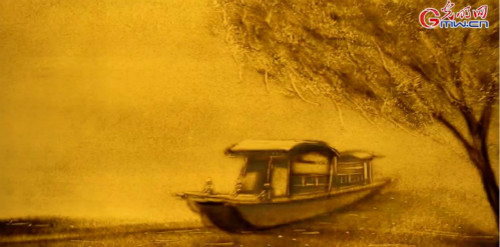 【沙畫】風(fēng)好正揚帆，起航新時代