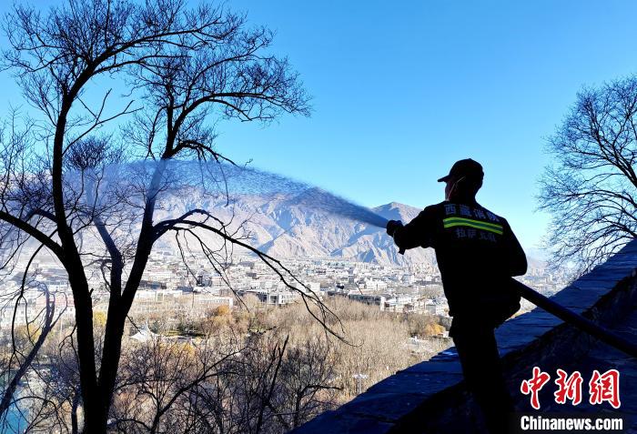12月6日，布達(dá)拉宮消防救援大隊(duì)在布達(dá)拉宮山體林草區(qū)域開展?jié)窕ぷ??！㈣?攝