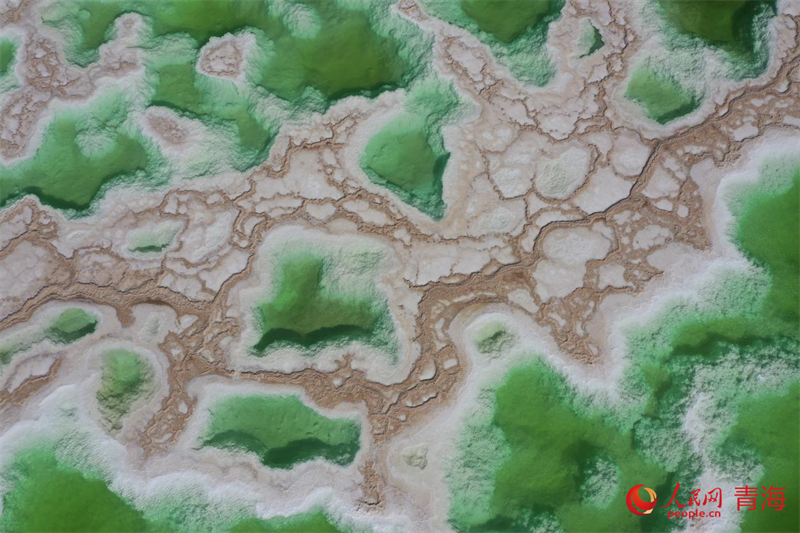 “鹽灘碧水”翡翠湖。人民網(wǎng) 況玉攝